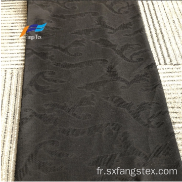 Bangladesh 100% polyester Nida Jacquard Tissu noir